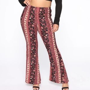 Boho Flare Pants NWT